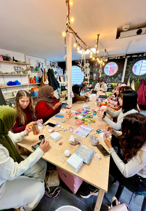 Photo from a textiles class in Leamouth