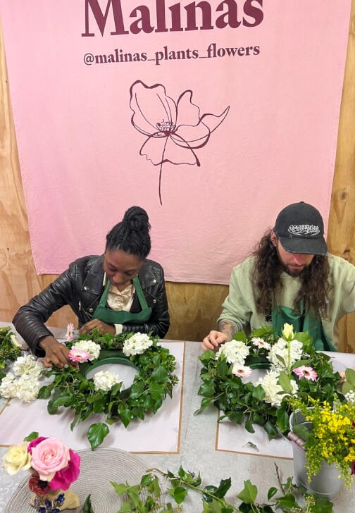 Floristry class in Shepherd’s Bush with Malinasdesign