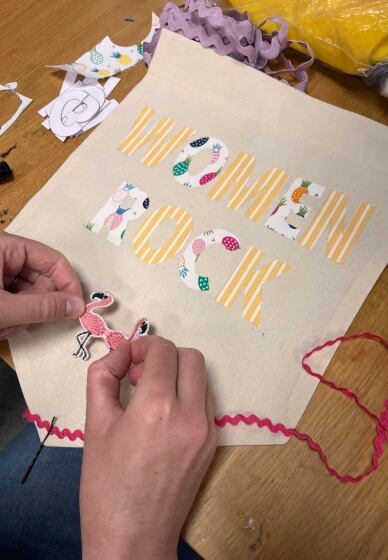 Full Fat Social Feminist Banner Workshop and Wine