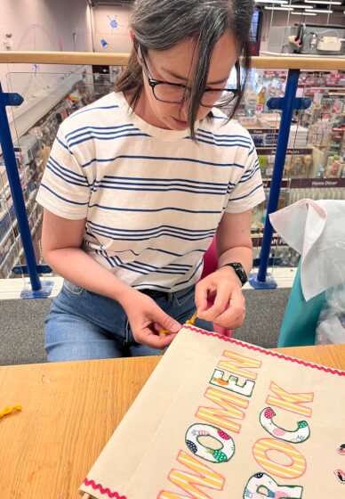 Full Fat Social Feminist Banner Workshop and Wine