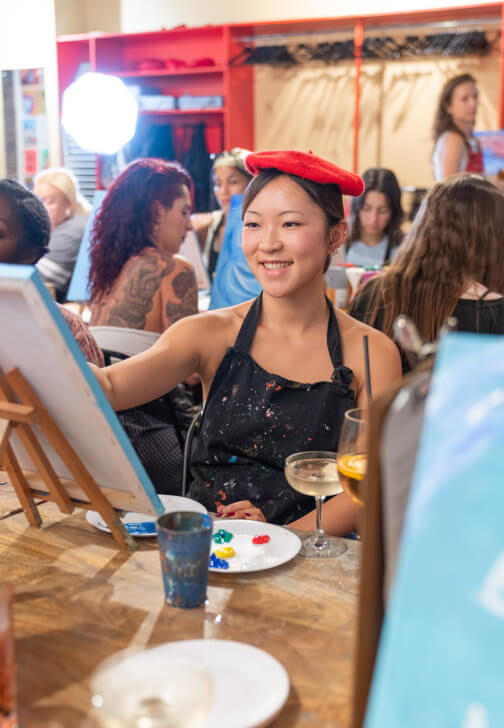 Painting class in London