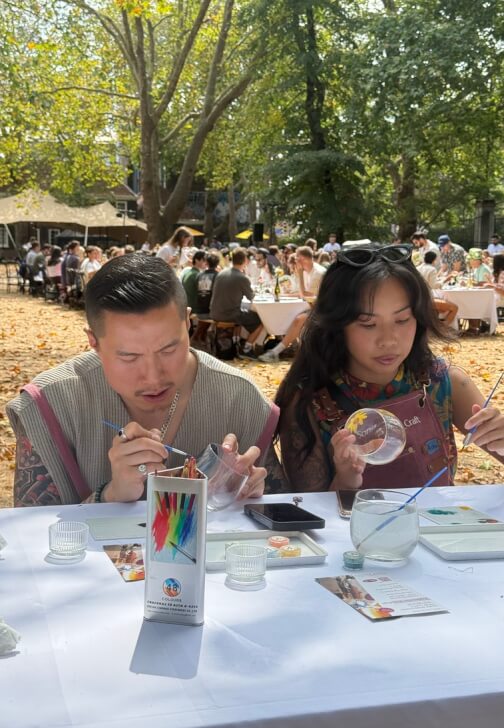 Painting class in Shoreditch with Song Art & Craft