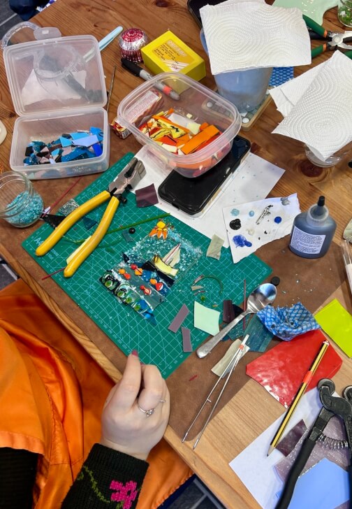 Glass and Mosaic class in Falkirk