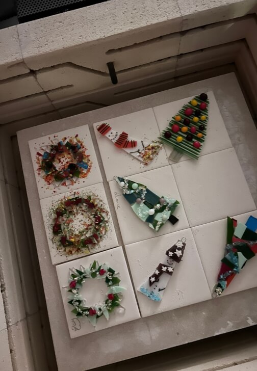 Photo from a glass and Mosaic class in Falkirk