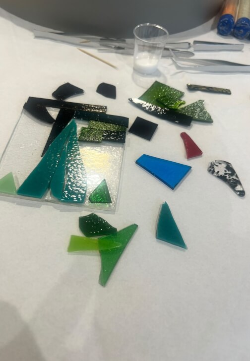Glass and Mosaic class in Falkirk with Mosaic & Glass