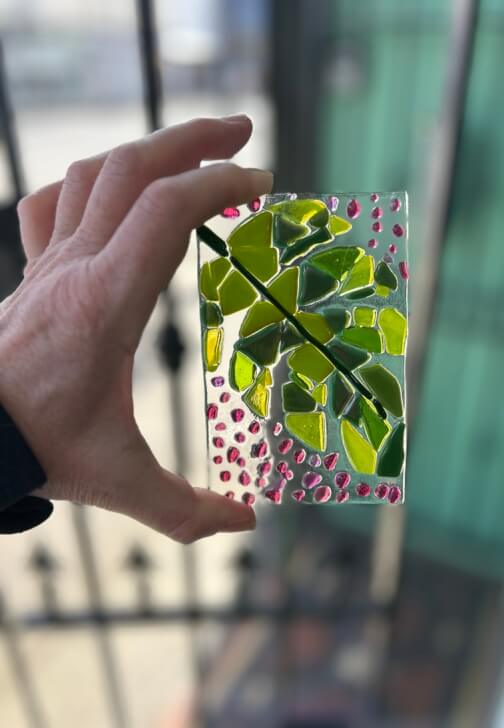 Photo from a glass and Mosaic class in Falkirk