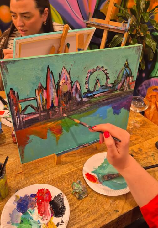 Painting class in Crystal Palace