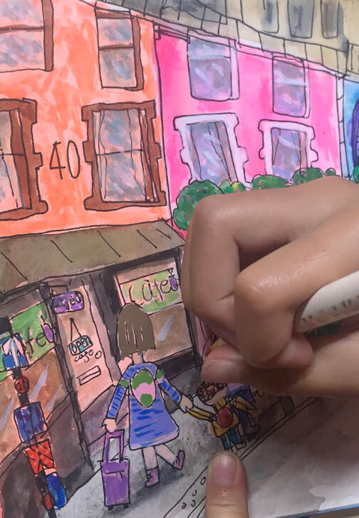 Photo from a drawing class in Notting Hill