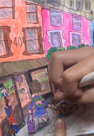 Notting Hill Colourful Houses: Half-Term Sketching Workshop