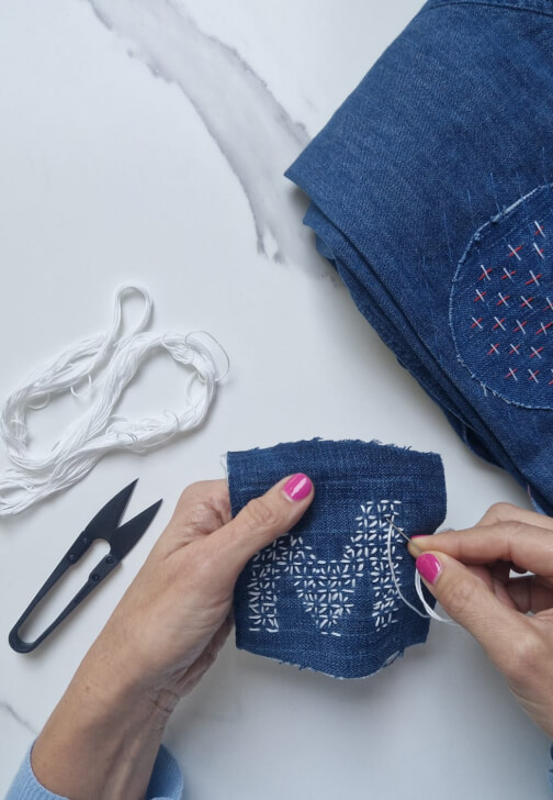 Photo from a textiles class in Mortlake