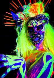 Halloween Special Neon Naked Death Drawing Workshop