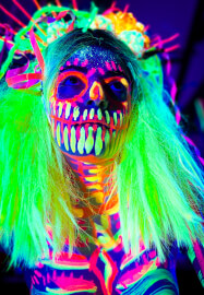 Halloween Special Neon Naked Death Drawing Workshop