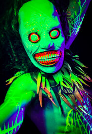 Halloween Special Neon Naked Death Drawing Workshop
