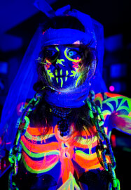 Halloween Special Neon Naked Death Drawing Workshop