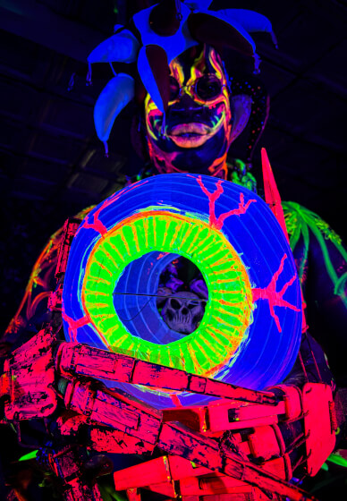 Halloween Special Neon Naked Death Drawing Workshop