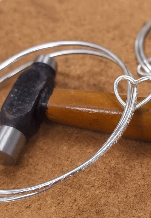 Hammered Silver Bangle Making Workshop