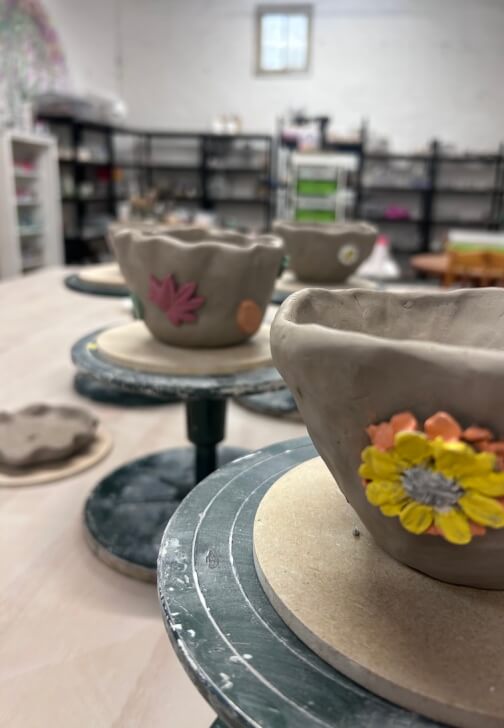 Photo from a pottery class in Market Harborough