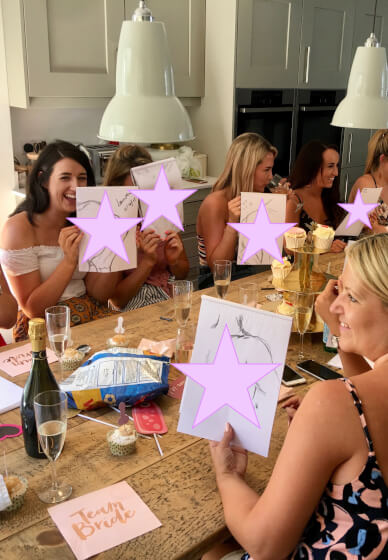 Hen Party Naked Life Drawing Class