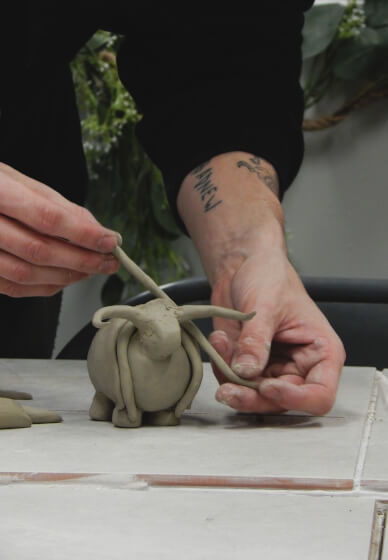 Highland Cow Pottery and Paint Workshop