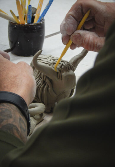 Highland Cow Pottery and Paint Workshop