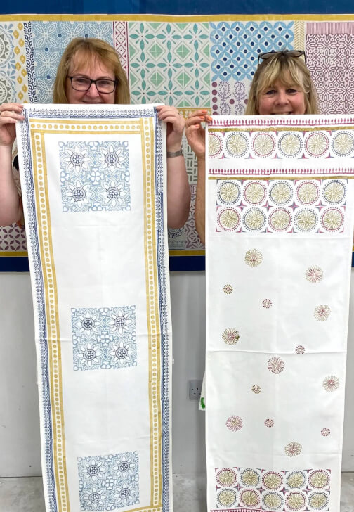 Textiles class in Middle Aston with The Indian Block Print Co