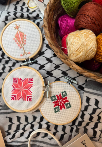 Intro to Palestinian Tatreez Embroidery Workshop