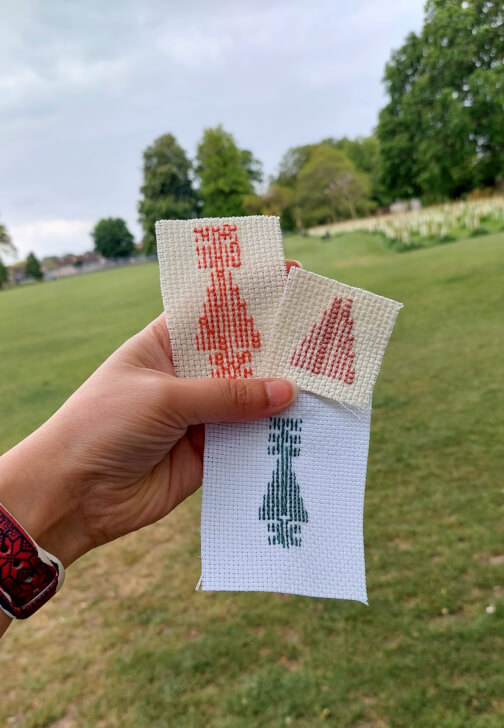 Textiles class in Acton, London