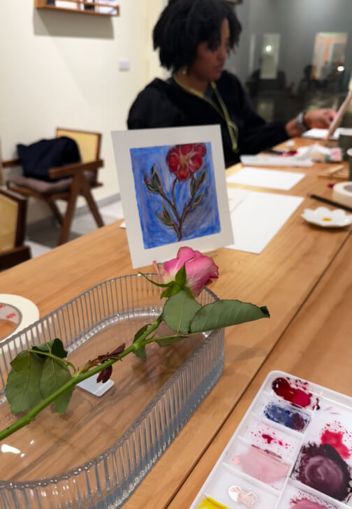 Painting class in Surrey Quays with Goldenleaf Studio