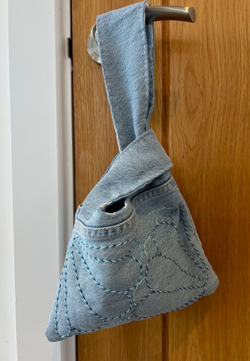 Japanese Sashiko Embroidery Knot Bag Workshop