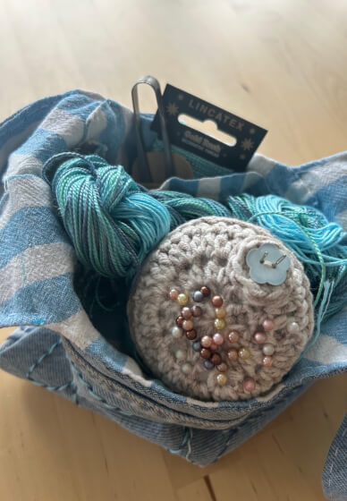 Japanese Sashiko Embroidery Knot Bag Workshop