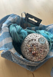 Japanese Sashiko Embroidery Knot Bag Workshop