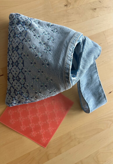 Japanese Sashiko Embroidery Knot Bag Workshop