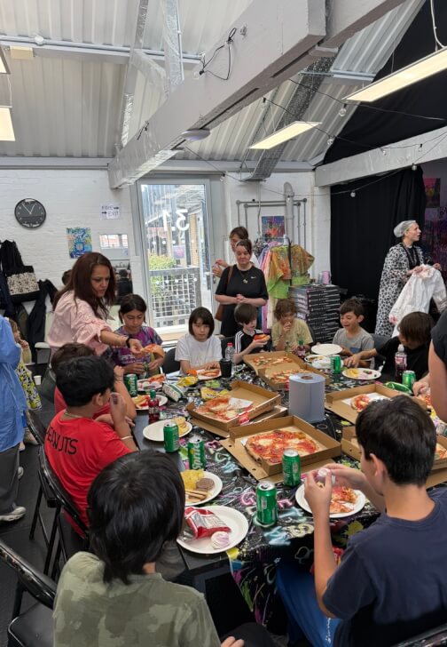 Painting class in Archway with Splatter Room Studio