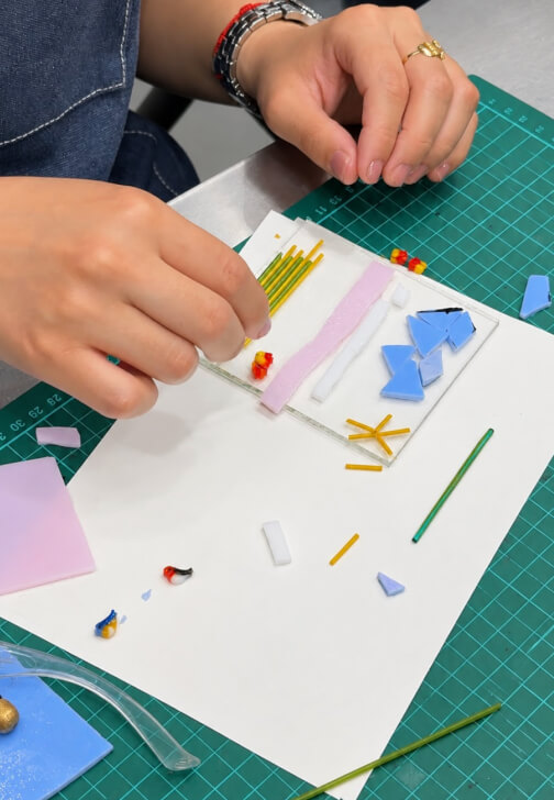 Glass and Mosaic class in Shoreditch