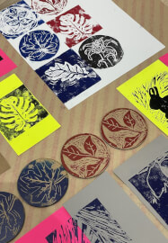 Lino Print Christmas Coaster Making Workshop
