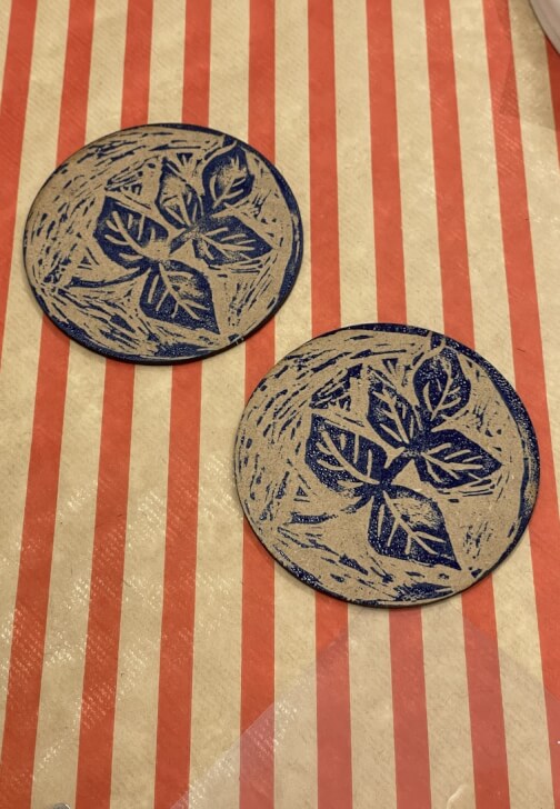Photo from a print Making class in Canary Wharf