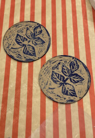 Lino Print Christmas Coaster Making Workshop