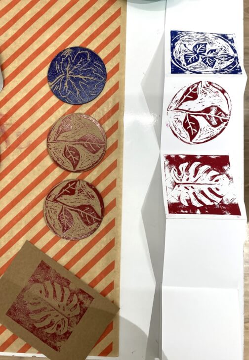 Lino Print Christmas Coaster Making Workshop
