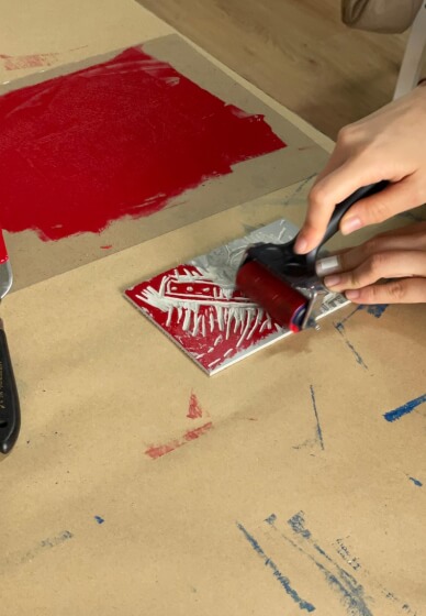 Lino Print Workshop: Halloween Poster / Card Making