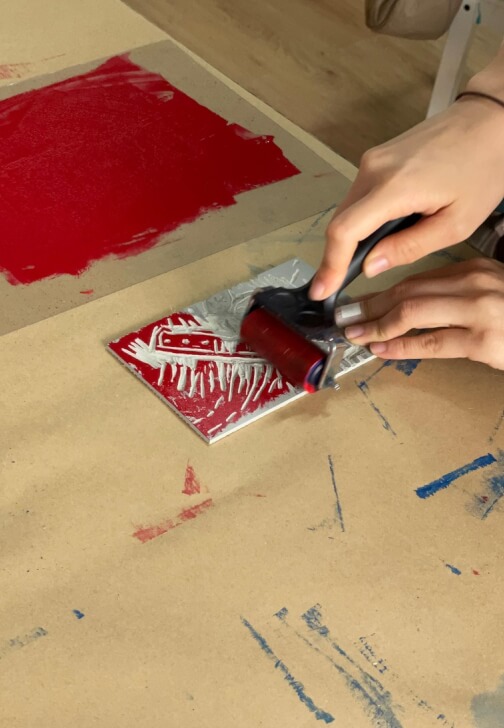 Paper Craft and Ink class in London with Allhands