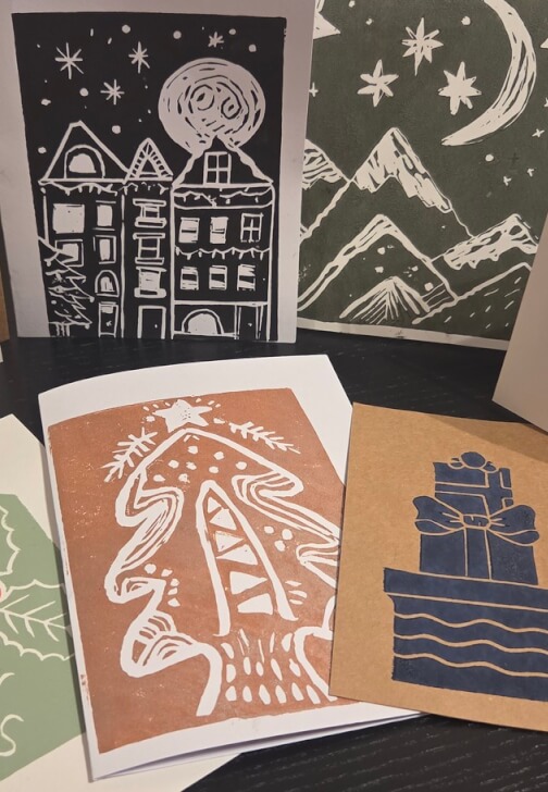 Paper Craft and Ink class in Urmston, North West