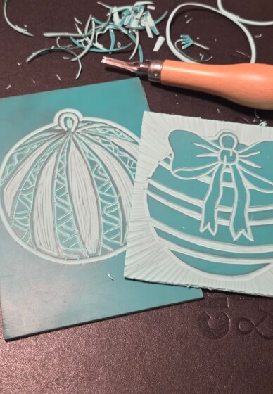 Lino Printing Workshop - Christmas Cards