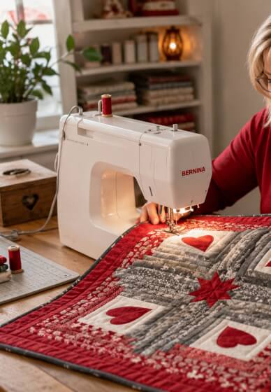 Log Cabin Table Centre Patchwork Workshop
