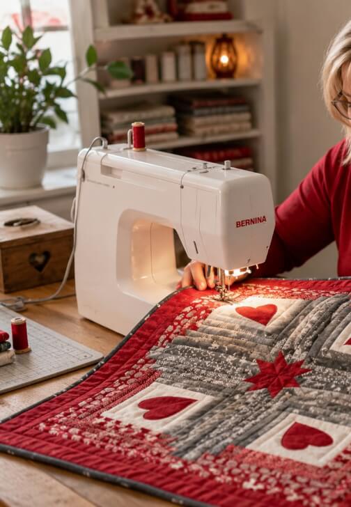 Log Cabin Table Centre Patchwork Workshop
