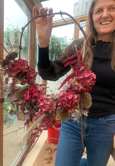 Luxury Christmas Wreath Workshop at the Stirling Arms, Hove