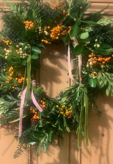 Luxury Christmas Wreath Workshop - the White Horses, Rottingdean