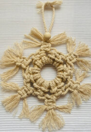 Macrame Christmas Tree Decorations Workshop (set of 4)