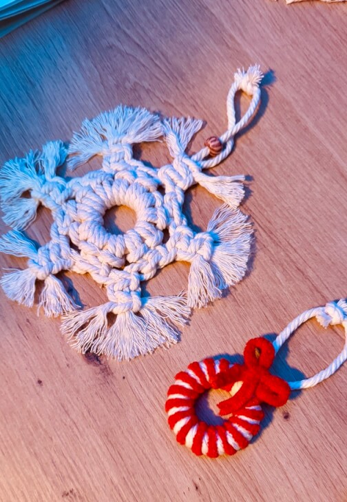 Macrame Christmas Tree Decorations Workshop (set of 4)