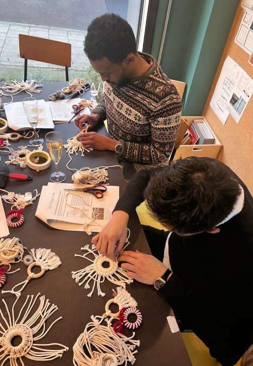 Photo from a textiles class in Broadstairs