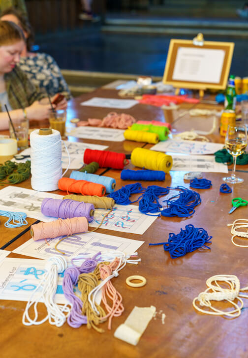 Textiles class in Leeds, Yorkshire